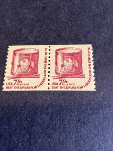 SCOTT # 1615 PAIR-MNH-1976-SHINY GUM-US