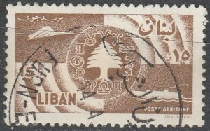 Lebanon / Liban    C247      (O)   1957    Poste aérienne