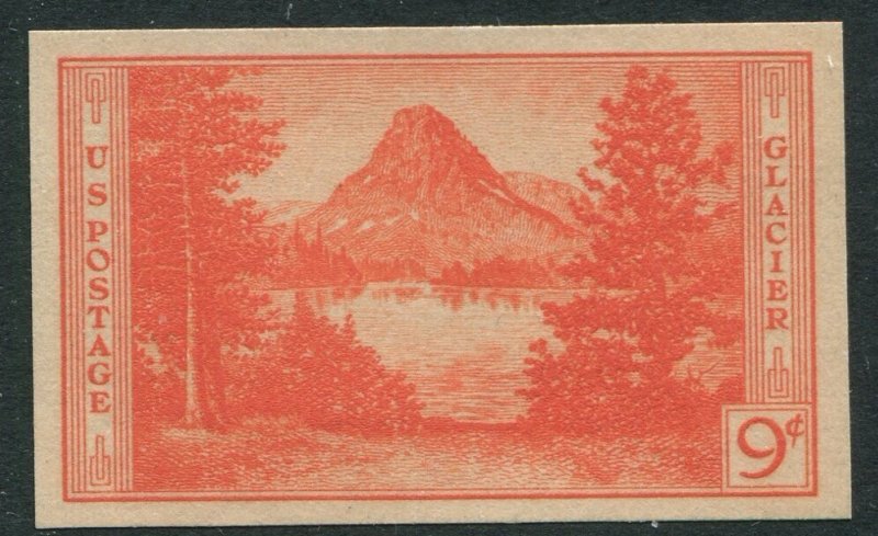 764 9c  Glacier National Park    Mint No Gum As Issued XF