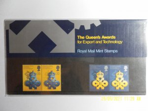 GB The Queens Award for Export and Technology Pres Pack 207 1990, Sg 1497/1500