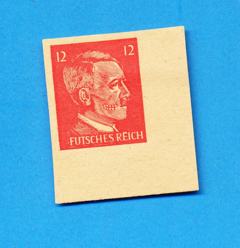 GERMANY - Michel 16  imperforate, unused hinged - American Propaganda stamp -