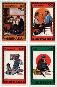 59824 MNH GRANADA 1982 PINTURAS DE NORMAN ROCKWELL