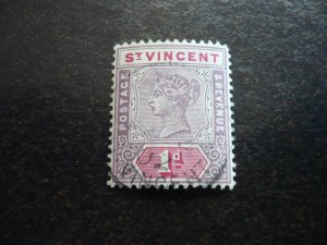 Stamps - St. Vincent - Scott# 63 - Used Part Set of 1 Stamp