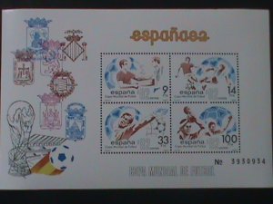 SPAIN-1982- WORLD CUP SOCCER-ESPANA'82 -S/S MNH-VF WE SHIP TO WORLDWIDE