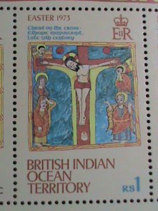 ​BRITISH INDIAN OCEAN TERRITORY STAMP:1973 SC#53a-17TH CENTURY-CRUCIFIXION MNH