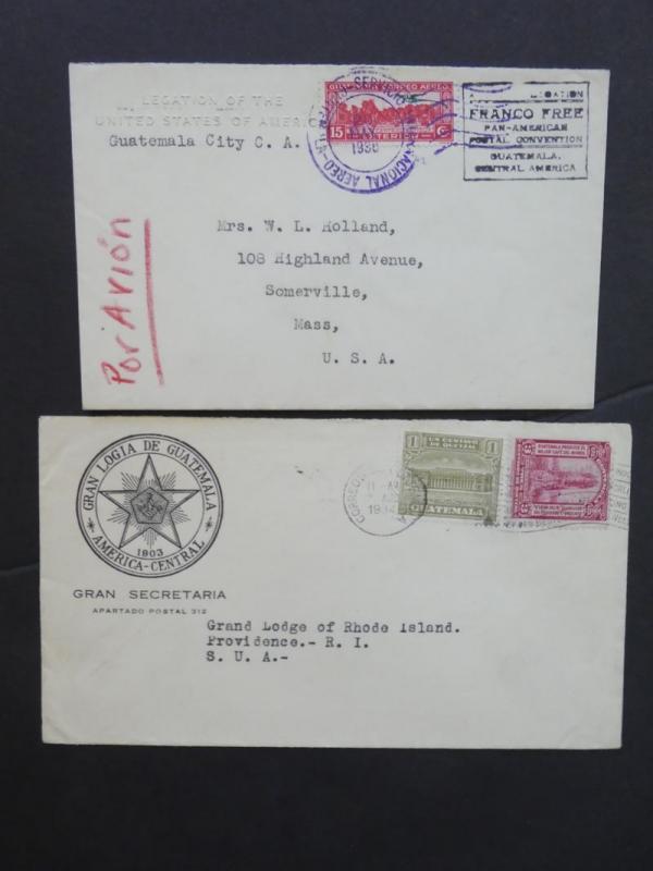 EDW1949SELL : GUATEMALA Very interesting collection of 40 covers with many nice