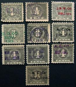 USA, Proprietary revenues selected for cancels