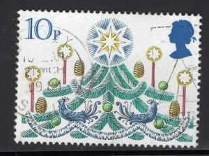 Great Britain  #928  used  1980  Christmas  10p