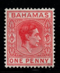 Bahamas Sc 101 1938 1d carrmine George VI stamp mint