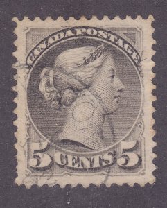 Canada 38 Used 1876 5c QV Issue VF-XF