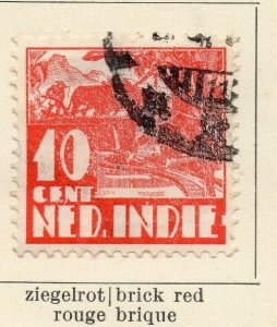 Dutch Indies Netherlands 1934 Early Issue Fine Used 10c. NW-170652