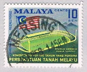 Malaya Federation 87 Used Merdeka stadium (BP22414)