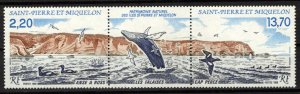 St. Pierre & Miquelon 507a MNH Marine Life Whales Birds ZAYIX 0524M0154M