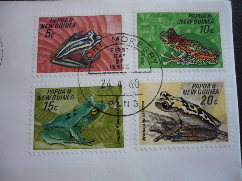 Postal History - Papua New Guinea - Scott# 257-260 - First Day Cover