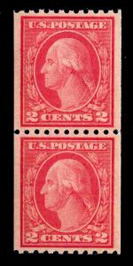 US #487 PAIR MINT OG NH **PSE GRADED 95 CERT** $ LOT #10164-17