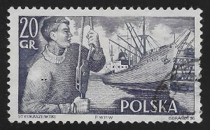 Poland #721 20g Dock Worker and S.S. Pokoj