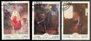 USSR SC 4786-4788 * Ukrainian Paintings * CTO * 1979