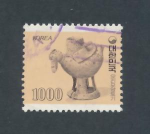 Korea 1980 Scott 1200 used - 1000w, Earthenware duck
