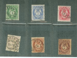 Norway #16-21 Used Single (Complete Set)