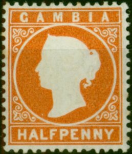 Gambia 1880 1/2d Orange SG10b Fine MM (3)