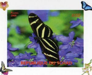 Chad 2008 Butterflies Deluxe s/s mnh.vf