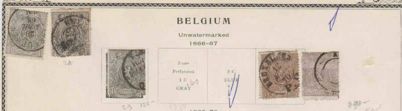 BELGIUM SPECIALIST COLLECTION LOT MOUNTED $362 SCV 1866