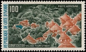 ✔️ IVORY COAST 1972 - TOURISTIC VILLAGE - SC. C14 MNH [1.25.15]