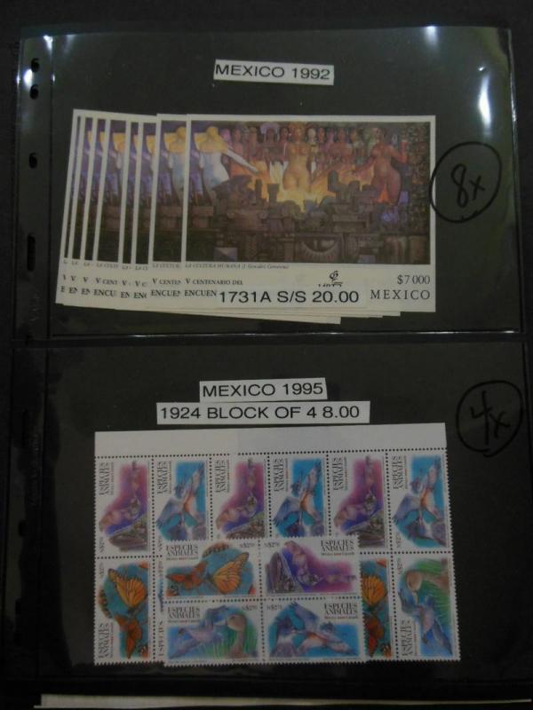 MEXICO : 1991-2005. 4 Better items. All Very Fine, Mint NH. Scott Catalog $327. 