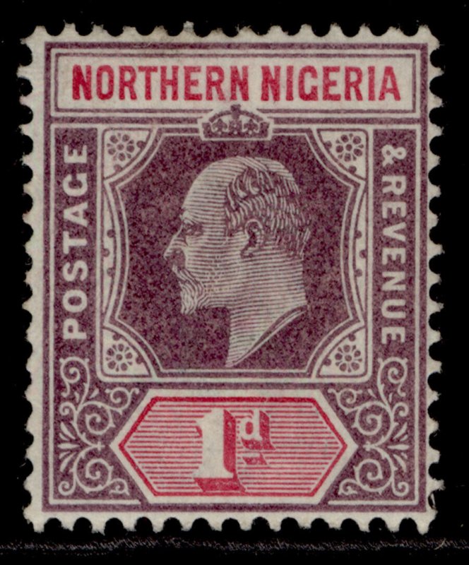 NORTHERN NIGERIA EDVII SG11, 1d dull purple & carmine, M MINT. 