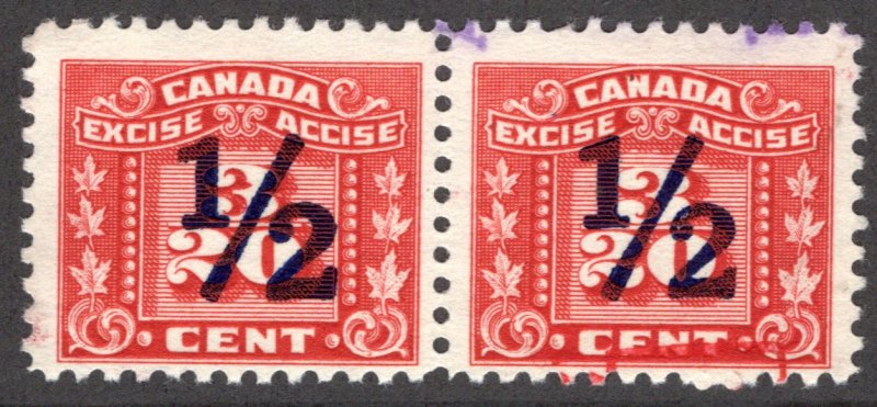 van Dam FX107 - 1/2 on 3/20th, horiz. pair, Three Leaf Excise Tax - Lightly ...