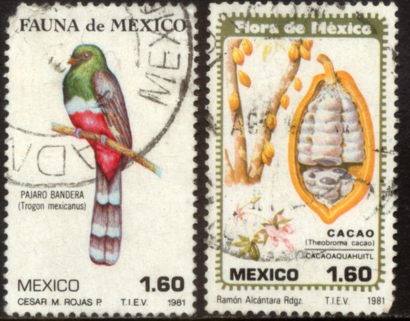 MEXICO 1236-1237, Flora and Fauna. Used. (859)