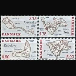 DENMARK 1995 - Scott# 1022-5 Islands Scenes Set of 4 NH
