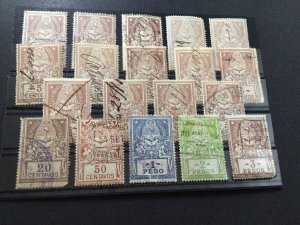 Argentina original vintage  revenue stamps Ref 59680