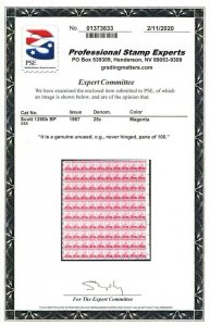 1290b, RARE Magenta Shade Sheet of 100 Stamps Mint NH With PSE Cert Stuart Katz