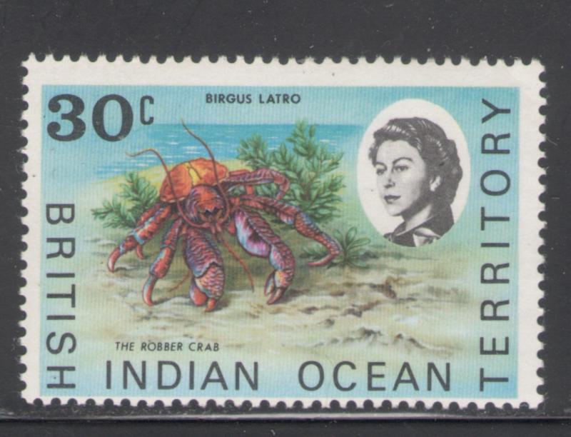 British Indian Ocean Territory 1970 Robber Crab 30c Scott # 21 MNH