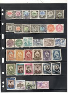 NICARAGUA COLLECTION ON STOCK SHEET MINT/USED