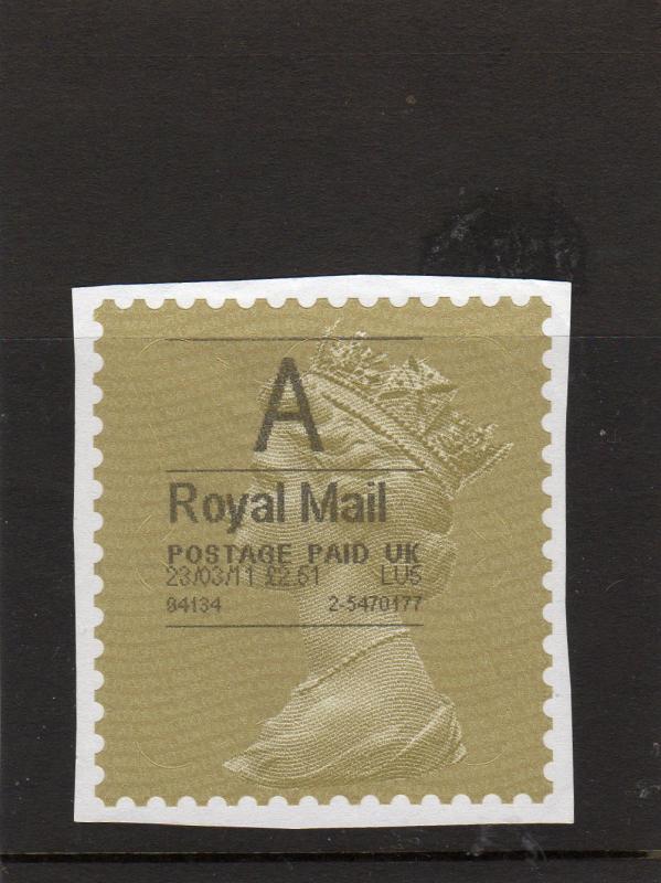GB Postage Paid used perfs