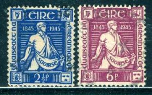 Ireland; 1945: Sc. # 131-132:  Used Cpl. Set