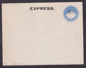 Sudan (British) Nile Post 55EN5, Unused Express Cover 1pi