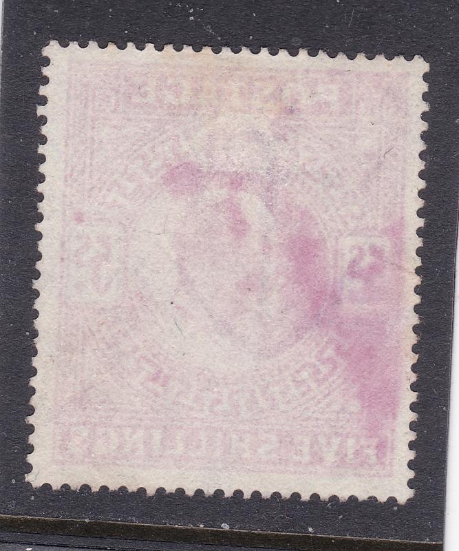 Great Britain a used 5/- Edward