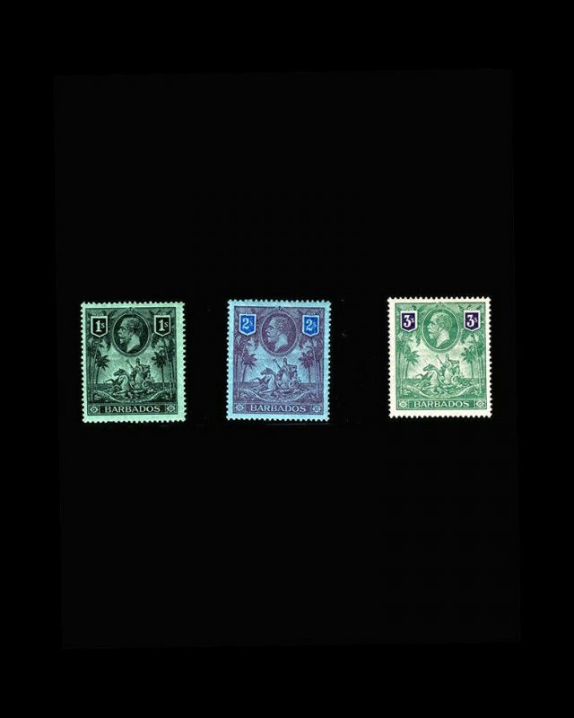 VINTAGE: BARBADOS 1912 OG,MHR,BAL SCOTT # 124 $ 180.50 LOT # VSABAR1912B