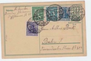 Germany Dresden 1922 to Berlin  postal stationary stamps card R21332