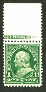 U.S. #279 MINT OG NH