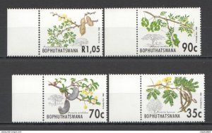 L1346 1992 Bophuthatswana Flora & Fauna Nature Trees Flowers Wild Cats 1Set Mnh