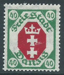 Danzig, Sc #69, 40pf MH