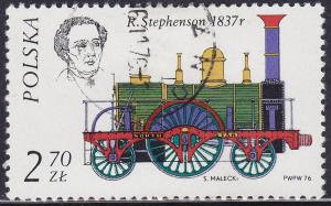 Poland 2147 The R. Stephenson, 1837 2.70zł 1976