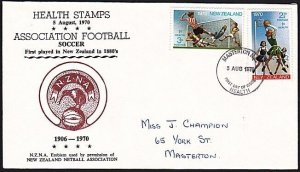 NEW ZEALAND 1970 Health FDC...Football & Netball............................E990