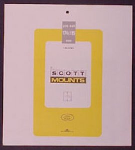 Scott/Prinz Pre-Cut Souvenir Sheets Small Panes Stamp Mounts 174x185 #998 Black