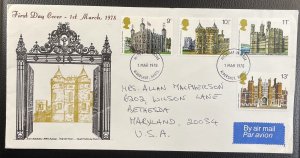 GB #831-834 Used VF/XF - First Day Cover (Full Set) - Towers 1978 [CVR197]