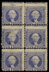 #115  Scott CV $24000  #115 Block of 6, Ave OG Hr, huge catalog value of over...